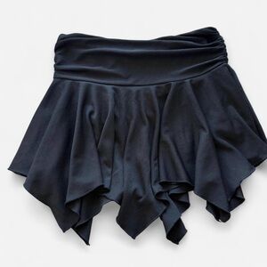 Black Low Rise Skirt - S